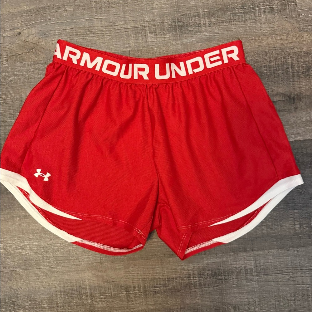 Under Armour Women's Vibrant Red Athletic Shorts